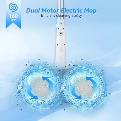 Verazon Cordless Electric Mop with LED Light and Water Sprayer