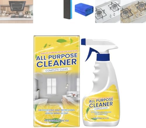 All-Purpose Kitchen Cleaning Spray with Fresh Lemon Scent