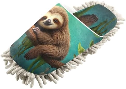 FLildon Microfiber Mop Slippers for Men Women Floor Cleaning Shoes