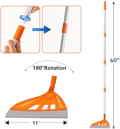 BURFERLY Magic Rubber Air Broom 2 in 1 Cleaning Tool Set