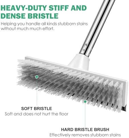 SetSail 2-in-1 Floor Scrub Brush with Adjustable Handle