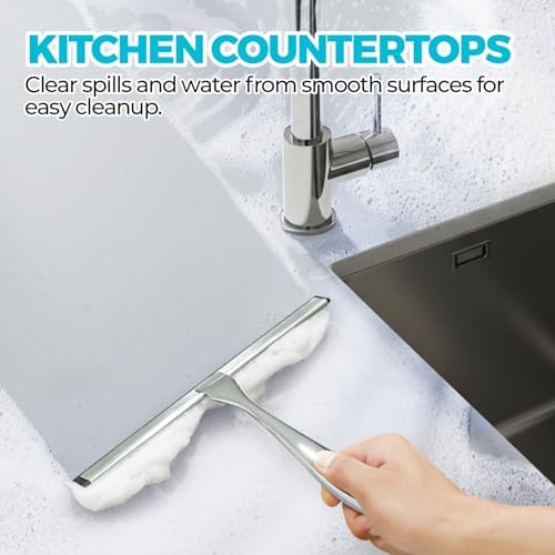 2 Pack Universal Squeegee for Glass and Tile Surfaces