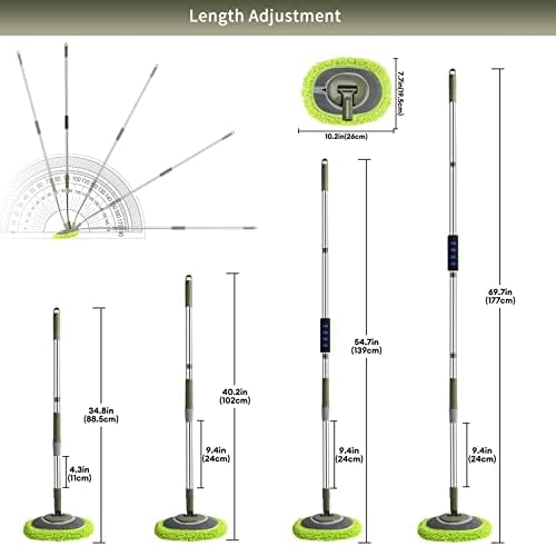 SLIIMU Wall Cleaner with 66 Long Handle