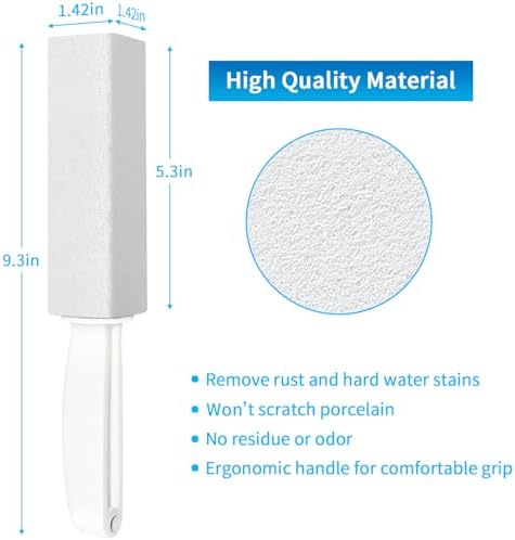 4TH Pumice Stone for Toilet Bowl Cleaning White Pumice Sticks