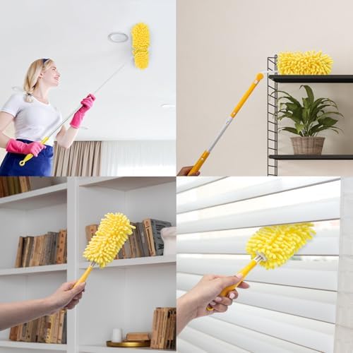 KeFanta Reusable Duster Refill 8Pcs with Handle 1