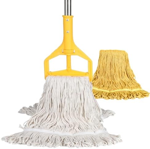 Heavy Duty String Mop with 2 Reusable Heads