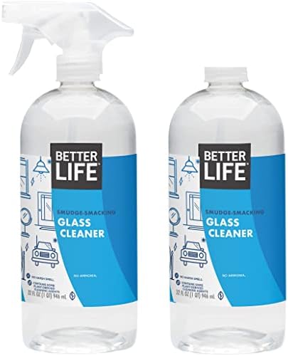 Better Life Natural Streak Free Glass Cleaner 32 Ounces Pack of 2 1