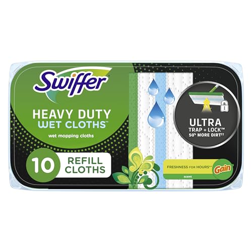 Swiffer Heavy Duty Mop Pad 10 x 8 in 10 Count