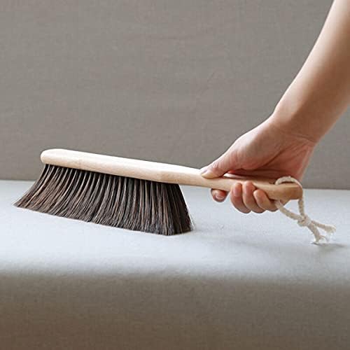 BSMstone Wooden Handle Dusting Brush for Bed Sofa Furniture Clothes Car