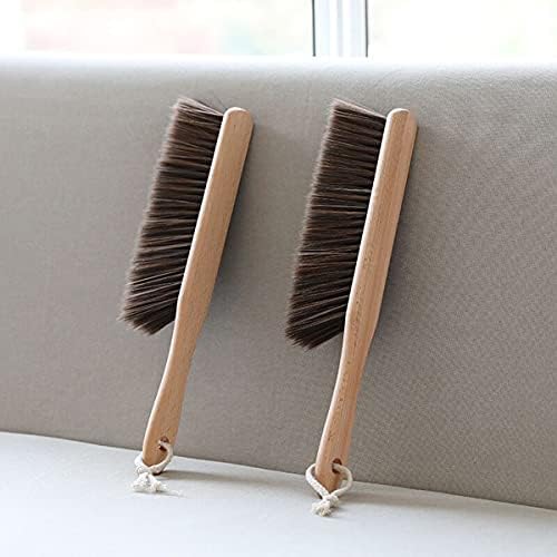 BSMstone Wooden Handle Dusting Brush for Bed Sofa Furniture Clothes Car