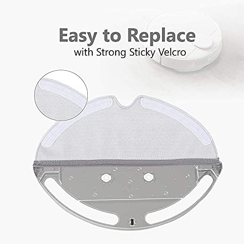 KEEPOW Microfiber Mop Cloth 12-Pack for Roborock Robot Vacuums