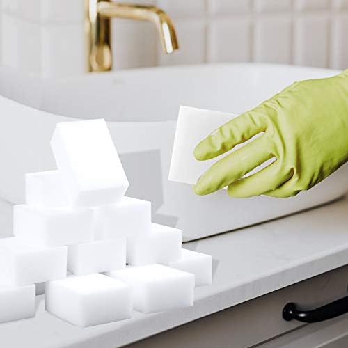 100 Pack Magic Sponge Eraser - Thick Long Lasting Melamine Cleaning Sponges