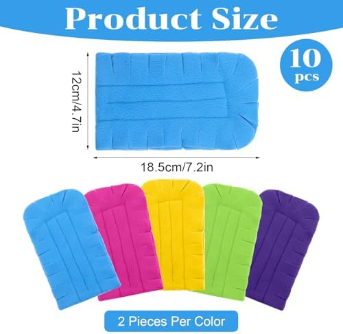 10 PCS Reusable Fleece Duster Refills Rainbow Colors