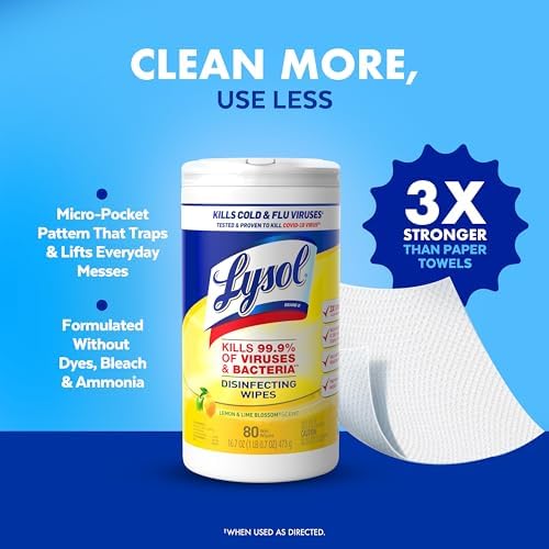 Lysol Disinfectant Wipes - Lemon Lime Blossom 4 Pack