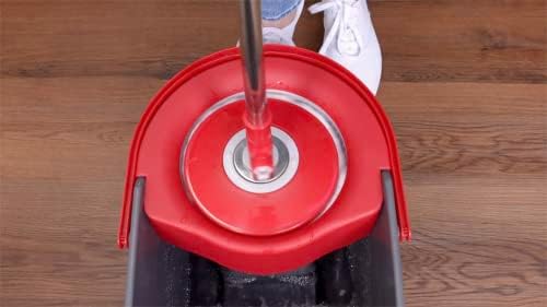 SIMPLI-MAGIC 79349 Spin Mop System with 3 Microfiber Mop Heads