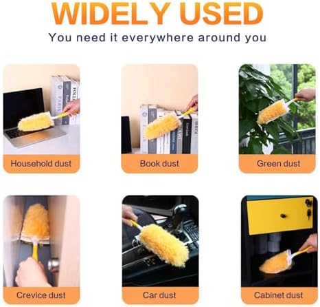 YHOVID Heavy Duty Duster Refills with 360 Handle