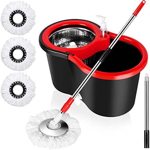 CooFel Spin Mop and Bucket with Wringer Set