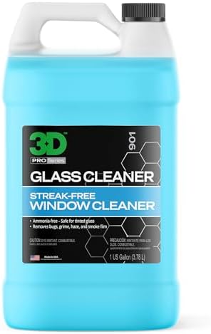 3D Glass Cleaner - Streak Free Tint Safe Gallon Size