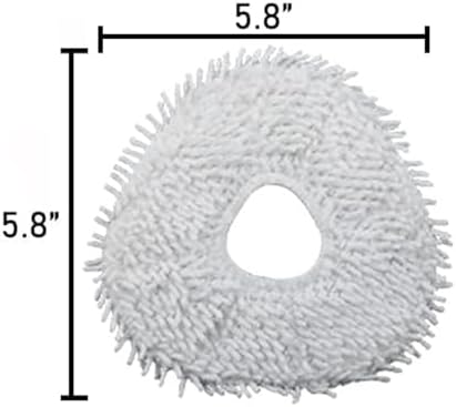 DrAer Reusable Mopping Pads 8-Pack White for Narwal Robot Vacuums