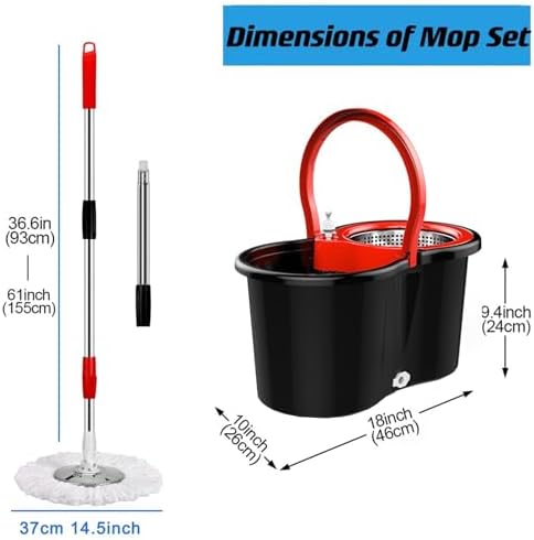 Bop Mop and Bucket with Wringer Set 360