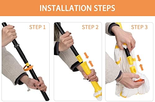 KeFanta Self-Wringing Twist Mop with 57-Inch Handle 1