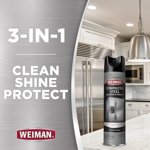 Weiman Stainless Steel Cleaner Polish 2 Pack with Microfiber Cloth