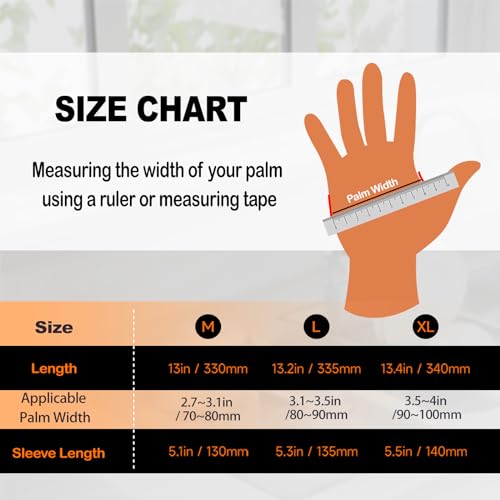Exprosiflux Black Thick Rubber Gloves - 2 Pairs Heavy-Duty 1