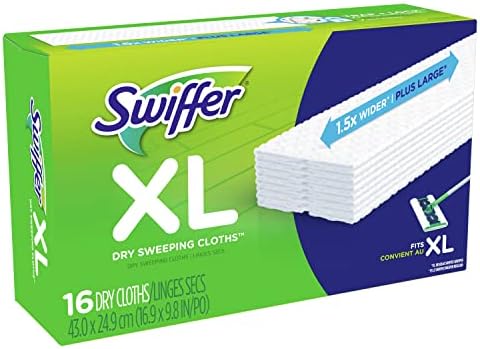 Swiffer Dry Sweeping Pad Refills 16 Count Unscented