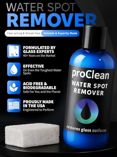 GlasWeld ProClean Hard Water Spot Remover for Glass Metal More