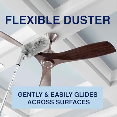 Bona High Performance Dusting Kit - 6FT Extendable Handle 3 Disposable Dusters