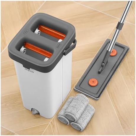 MOPALL Mop and Bucket with Wringer Set for Home Cleaning