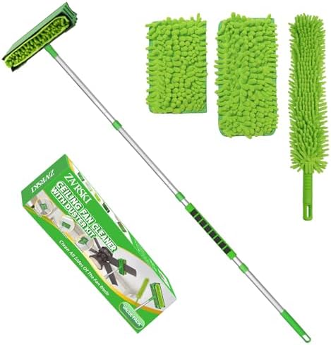 Zavrski Ceiling Fan Cleaner Duster with 6 Ft Extension Pole 1