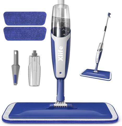 Xlife Spray Mop with 15 oz Refill and 2 Pads