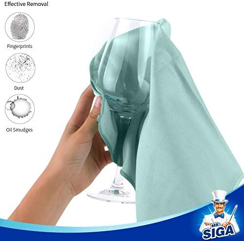MRSIGA Ultra Fine Microfiber Cloths Pack of 12 35x40cm