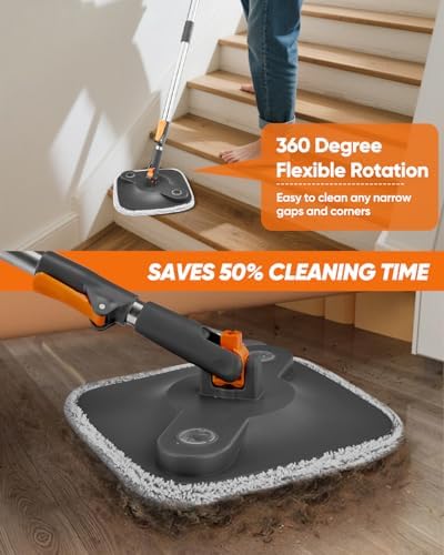 Saker Spin Mop and Bucket Set with Wringer