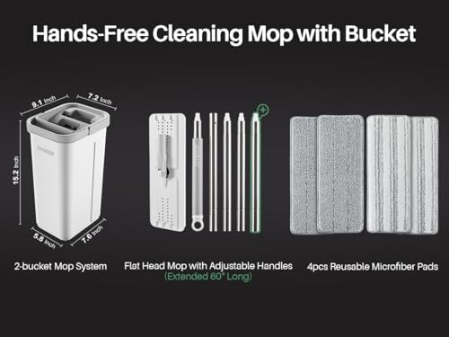JOYMOOP Mop and Bucket Set with Wringer 1