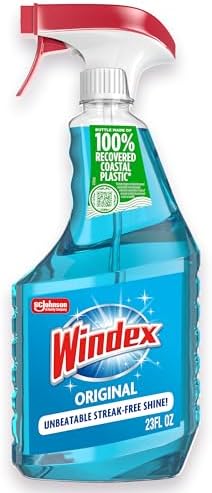 Windex Glass Cleaner Spray Bottle 23 Fl Oz Original Blue