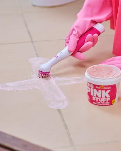 The Pink Stuff Miracle Scrubber Kit with 4 Brush Heads
