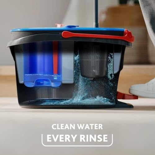 O-Cedar EasyWring RinseClean Spin Mop Bucket Set with Citrus and Lavender PACS