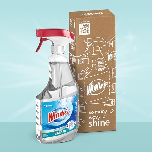 Windex Vinegar Glass Cleaner 23 Oz Streak-Free Spray