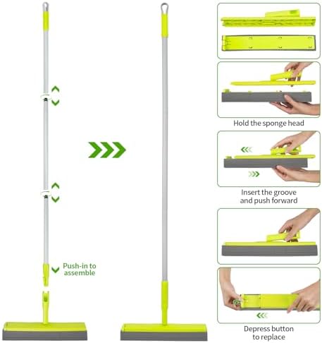 REEWII Collapsible Mop Bucket Set with Wringer