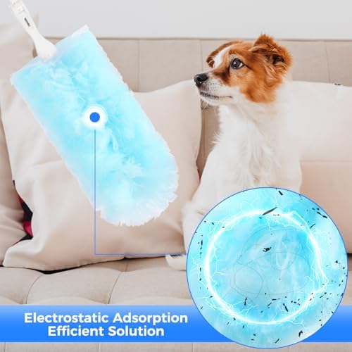 Wlich Disposable Duster Refills 8-Pack with Extendable Handle