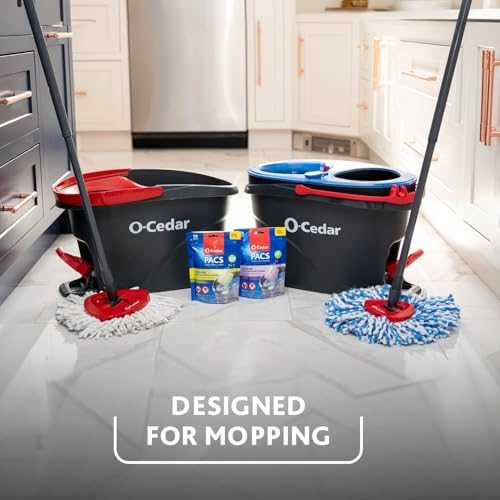 O-Cedar RinseClean Spin Mop Bucket with Citrus Lavender Refills