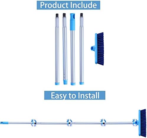YONILL Deck Brush with Long Handle for Cleaning