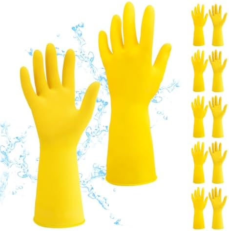 HOFASON Reusable Rubber Gloves for Kitchen and Cleaning