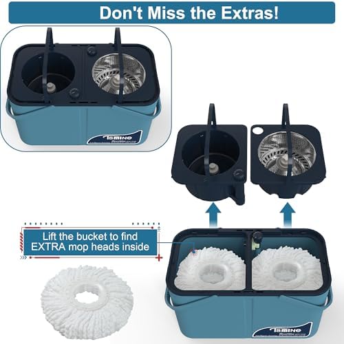 RinseWise Spin Mop and Bucket Set with Wringer