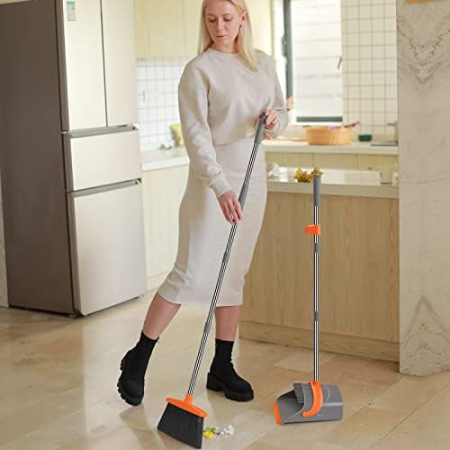 Ivandar Broom and Dustpan Set for Home and Office