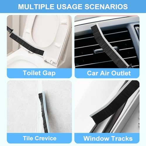 10Pcs Crevice Brush Set with Scraper for Kitchen Bathroom 1
