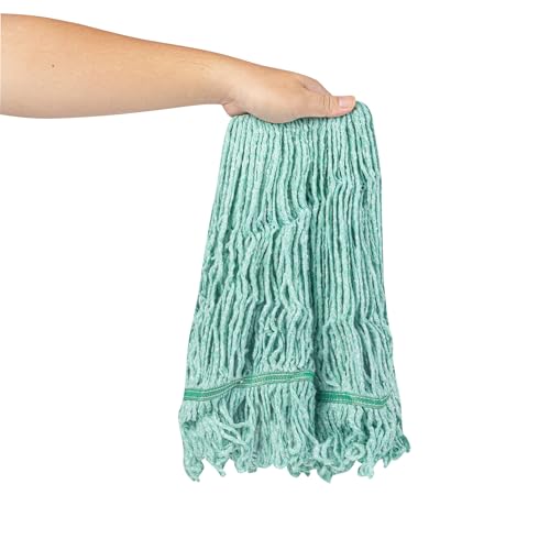 Restaurantware Mop Head Refill - 16 Ounce Cotton Blend Green