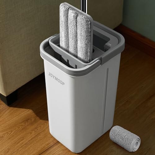 JOYMOOP Self-Squeezing Microfiber Mop and Bucket System